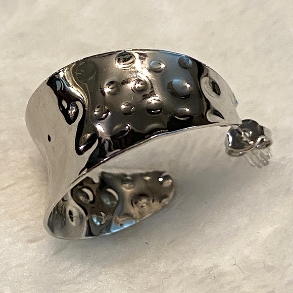 Belk Silverworks Womens Silver Plated Hoop Earrings - Picture 6 of 11